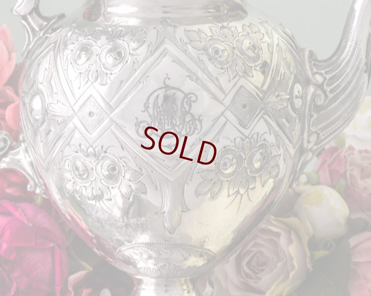 画像5: シルバープレート　Martin, Hall & Co. 　ネオクラシカル/ハイヴィクトリアン　薔薇のティーセット (5)