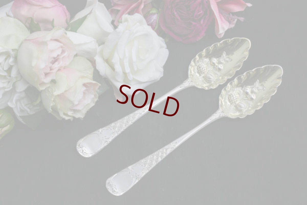 画像2: 純銀製（925）　1798年　サービングベリースプーン　2本セット (2)