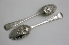 画像6: 純銀製（925）　1798年　サービングベリースプーン　2本セット (6)