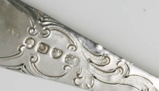 画像7: 純銀製（925）　1798年　サービングベリースプーン　2本セット (7)