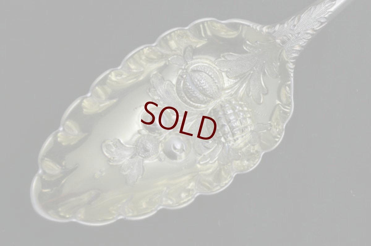 画像4: 純銀製（925）　1798年　サービングベリースプーン　2本セット (4)