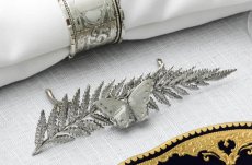 画像3: 純銀製（925）1896年　蝶のヒンジのメニューホルダー/プレイスカードホルダー (3)