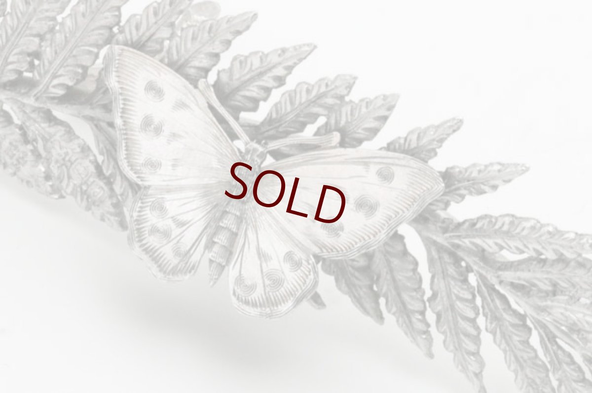 画像5: 純銀製（925）1896年　蝶のヒンジのメニューホルダー/プレイスカードホルダー (5)