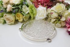 画像1: ヴィンテージ 透かし細工 ティーポットスタンド (1)