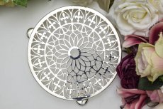 画像3: ヴィンテージ 透かし細工 ティーポットスタンド (3)