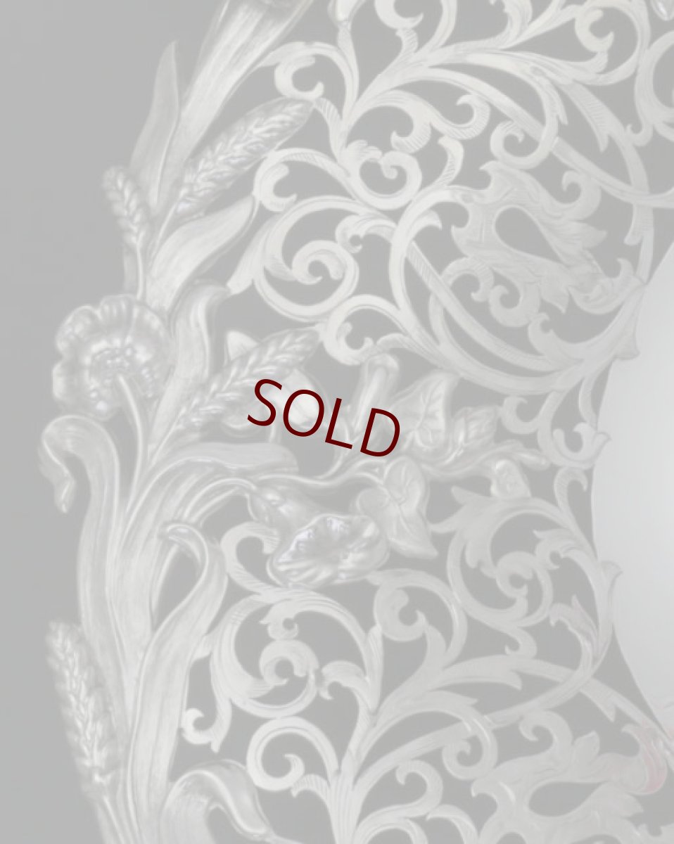 画像4: シルバープレート ヴィクトリアン　特級　超美透かし細工　バスケット (4)