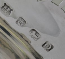 画像8: 純銀製（９２５）　美透かし細工　グラス入りフルーツバスケット (8)