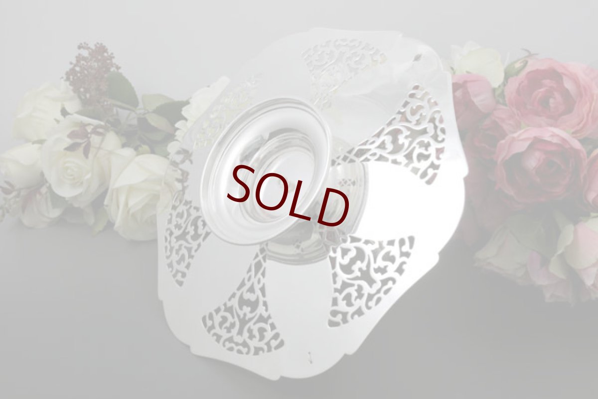 画像5: シルバープレート　ヴィンテージ　サンドイッチトレイ (5)