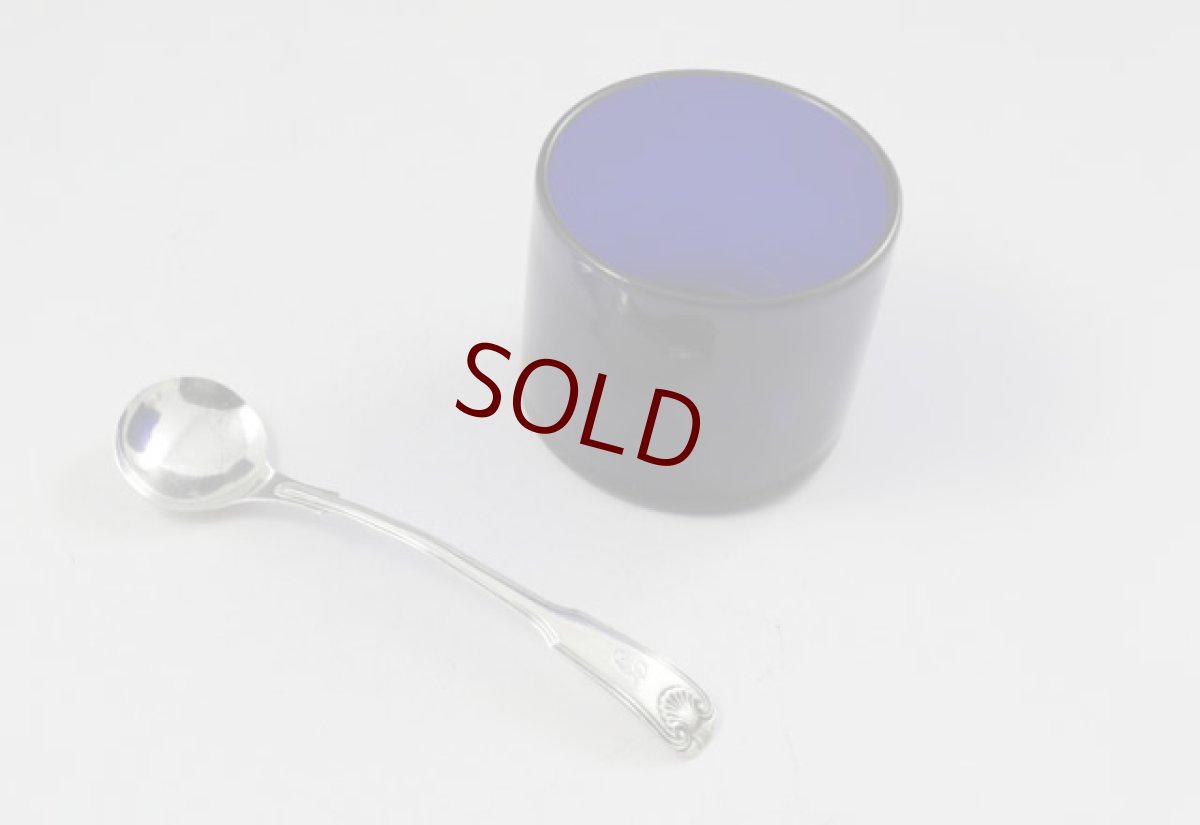 画像7: 純銀製（925）1874年　透かし細工　マスタードポット (7)