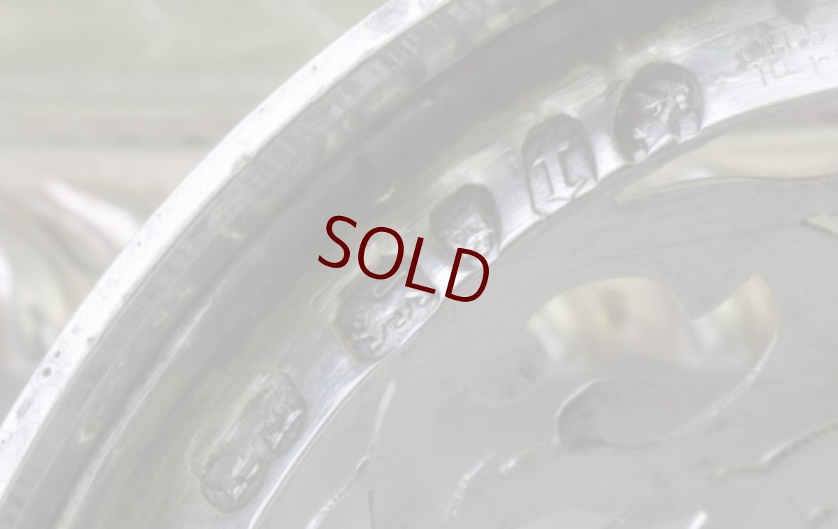 画像8: 純銀製（925）1874年　透かし細工　マスタードポット (8)