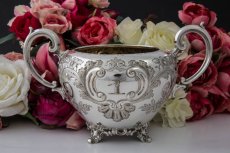 画像5: シルバープレート　ヴィクトリアンロココスタイル　お花とスクロール、お花のつぼみの摘み　ティーセット (5)