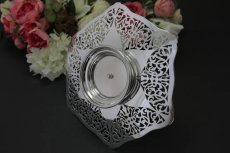 画像4: シルバープレート　1930年代前後　星と透かし細工　サンドイッチトレイ (4)