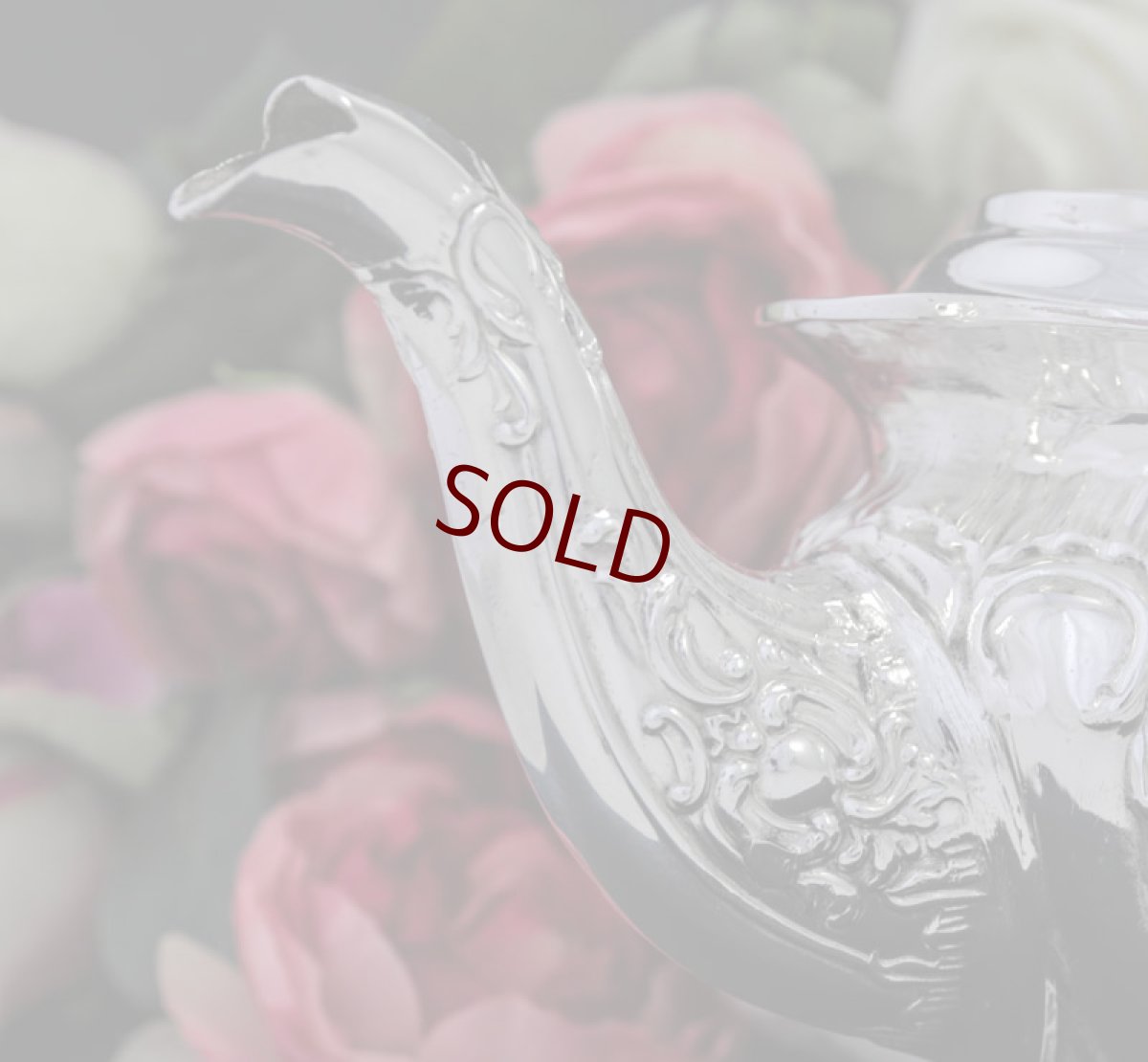 画像6: シルバープレート　１９００年前後　ロココ風デザイン　オーバル型　ティーポット (6)