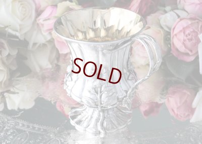 画像1: 純銀製（925）　1831年　ジョージアン　お花のクリスニングカップ