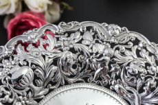 画像7: 純銀製（925）特級　超美透かし細工　エンジェル　ペア　タッツァ　（コンポート） (7)