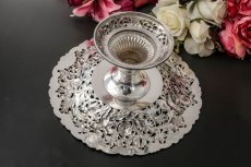 画像19: 純銀製（925）特級　超美透かし細工　エンジェル　ペア　タッツァ　（コンポート） (19)