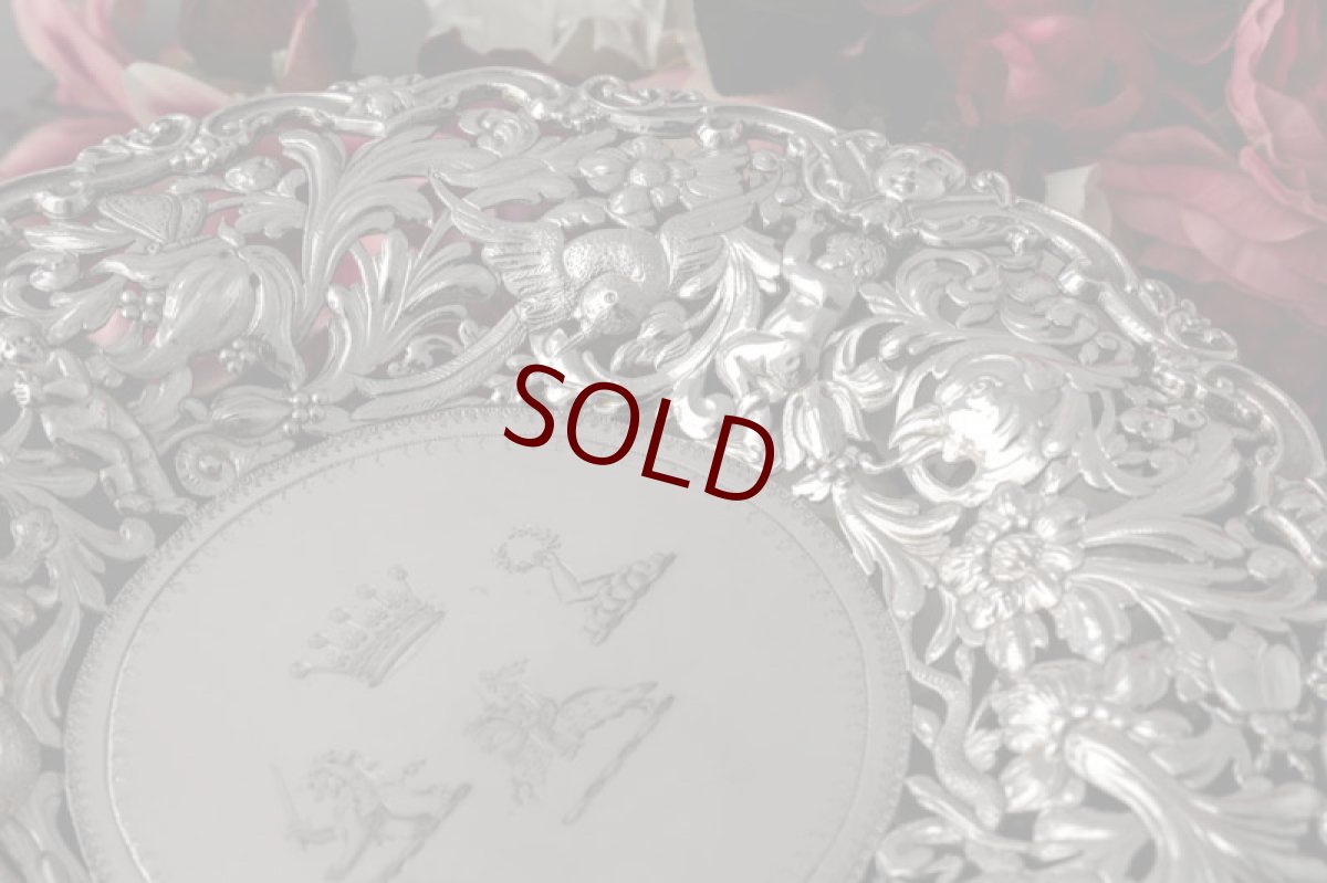 画像6: 純銀製（925）特級　超美透かし細工　エンジェル　ペア　タッツァ　（コンポート） (6)