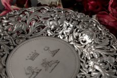 画像6: 純銀製（925）特級　超美透かし細工　エンジェル　ペア　タッツァ　（コンポート） (6)