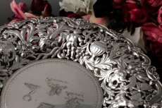 画像8: 純銀製（925）特級　超美透かし細工　エンジェル　ペア　タッツァ　（コンポート） (8)