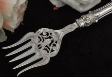 画像6: 純銀製（925）　1866年　ロココスタイル　透かし細工　サービングカトラリーセット (6)