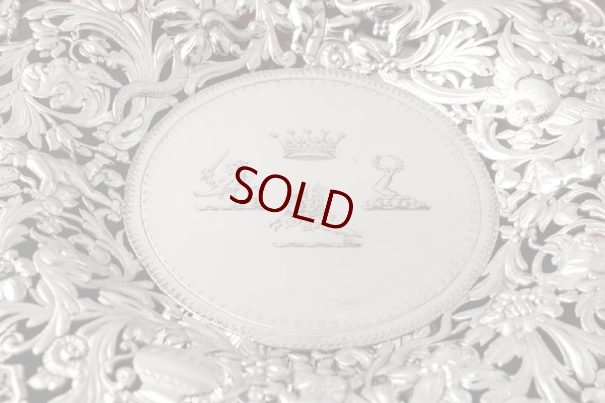 画像4: 純銀製（925）特級　超美透かし細工　エンジェル　ペア　タッツァ　（コンポート） (4)