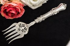 画像8: 純銀製（925）　1866年　ロココスタイル　透かし細工　サービングカトラリーセット (8)