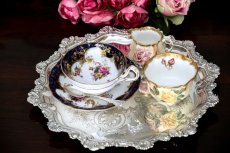 画像6: シルバープレート エドウォーディアン　ハンドチェイシング　スクロールとお花のサルヴァ (6)