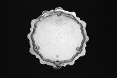 画像5: シルバープレート エドウォーディアン　ハンドチェイシング　スクロールとお花のサルヴァ (5)