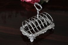 画像5: シルバープレート　ヴィクトリア時代中・後期　ロココスタイル　トーストラック (5)