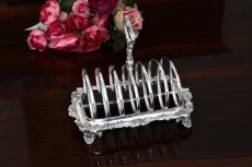 画像3: シルバープレート　ヴィクトリア時代中・後期　ロココスタイル　トーストラック (3)