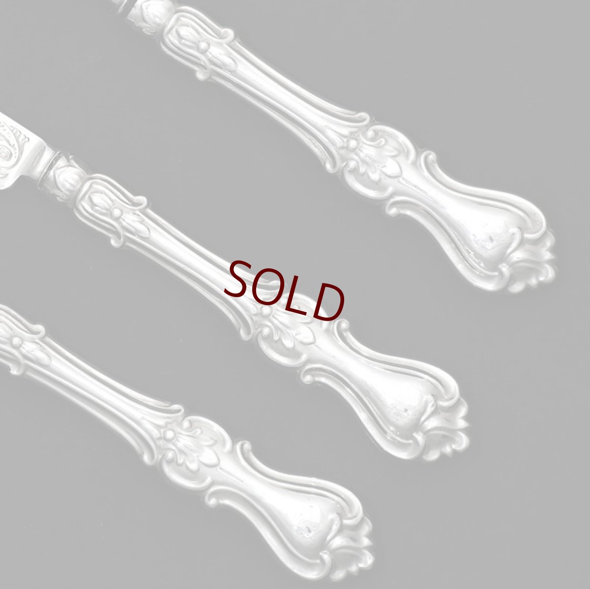 画像4: 純銀製（925）　1862年 クリスニング用　チャイルド　カトラリーセット (4)