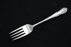 画像2: 純銀製（９２５）1924年　ハンドルのデザインがエレガントな　ケーキフォークセット (2)