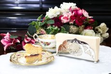 画像1: シルバープレート ヴィンテージ 透かし細工　ナプキンホルダー (1)