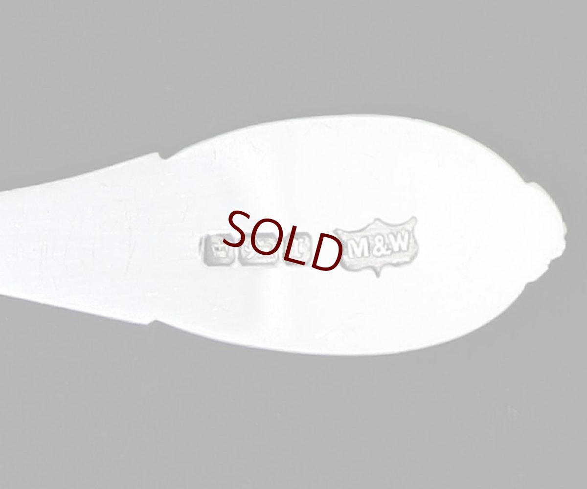 画像6: 純銀製（925）1909年　マッピン＆ウェッブ　ロココ風ハンドル　ティースプーンセット (6)