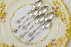 画像5: 純銀製（925）スクロール＆ツイスト　エレガントなティースプーン6本セット (5)