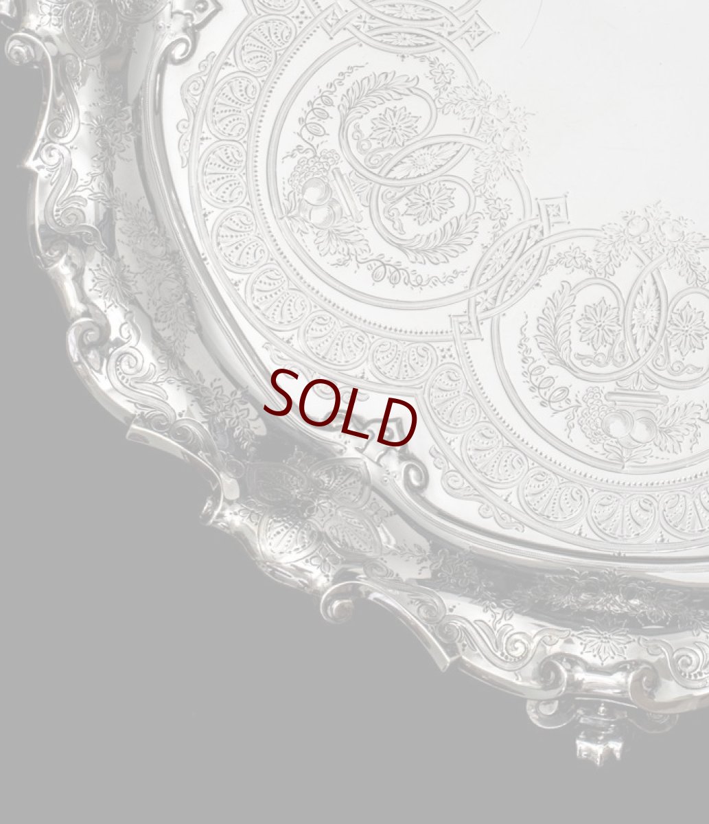 画像4: 純銀製（925）1877年　美彫　バーナード　手彫り　サルヴァ (4)