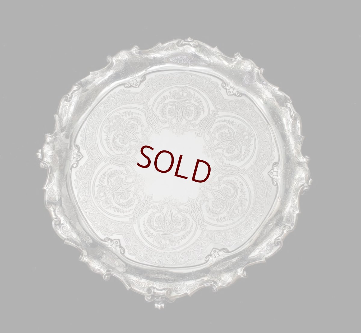 画像1: 純銀製（925）1877年　美彫　バーナード　手彫り　サルヴァ (1)