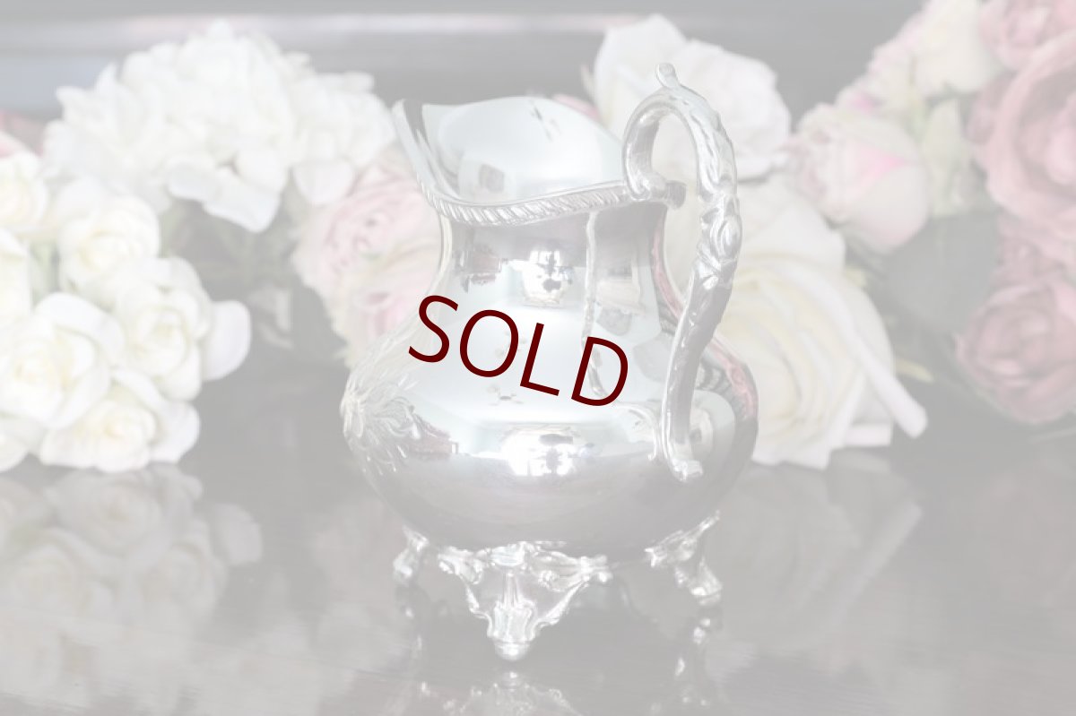 画像11: シルバープレート製　　ヴィクトリアンロココ風　小鳥の摘み　ティーセット (11)