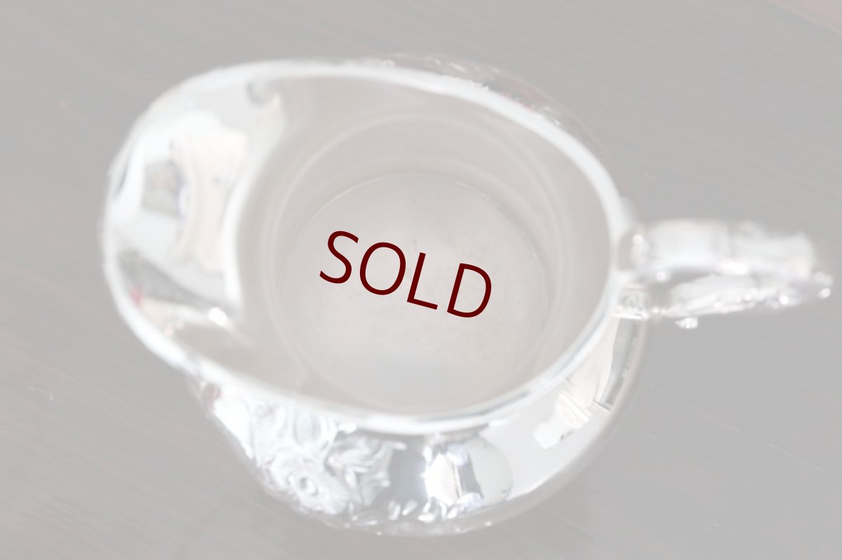 画像13: シルバープレート製　　ヴィクトリアンロココ風　小鳥の摘み　ティーセット (13)