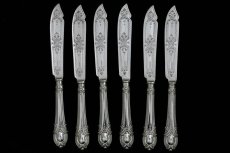 画像3: シルバープレート製　1865年 　ゴシックスタイル　フィッシュカトラリー　６組セット (3)