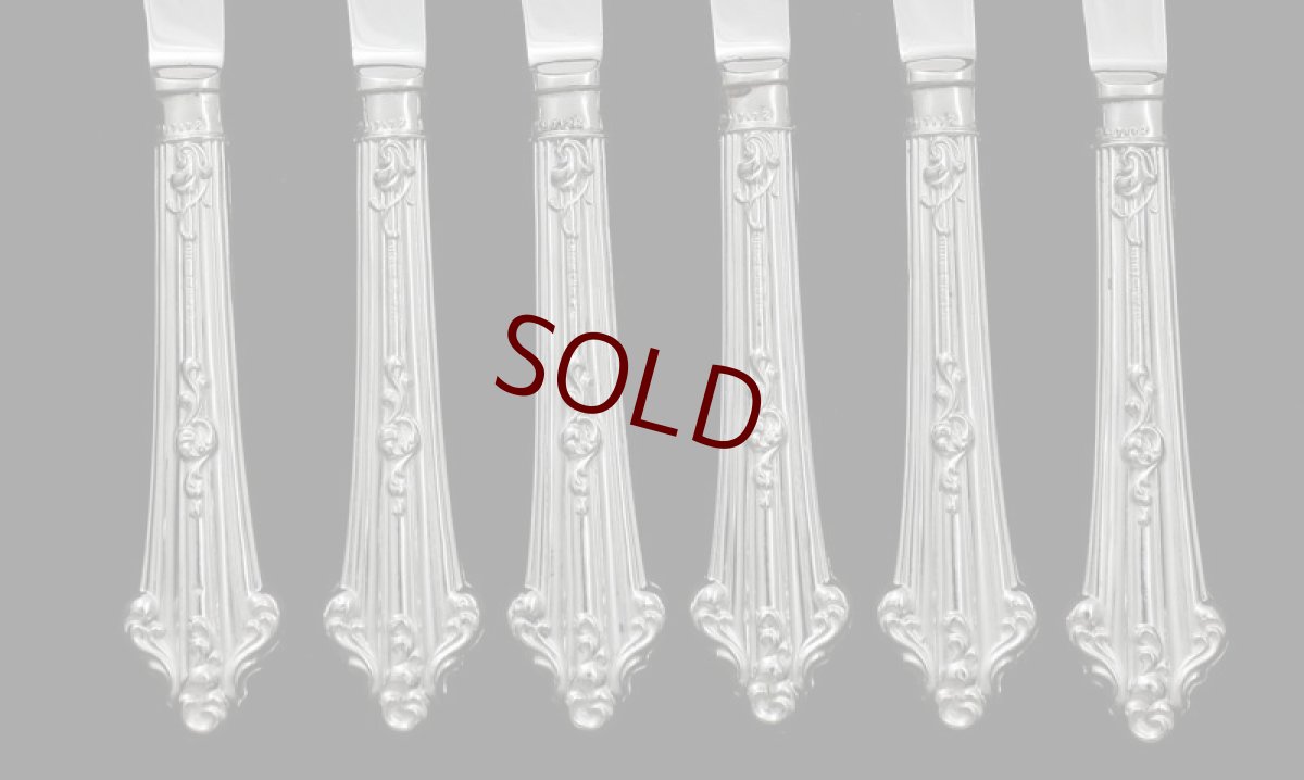 画像3: 純銀（９２５）1905年　エレガントな純銀ハンドル　スコーンナイフセット (3)