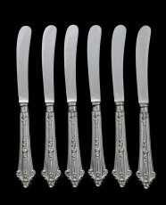 画像2: 純銀（９２５）1905年　エレガントな純銀ハンドル　スコーンナイフセット (2)