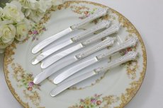 画像5: 純銀（９２５）1905年　エレガントな純銀ハンドル　スコーンナイフセット (5)