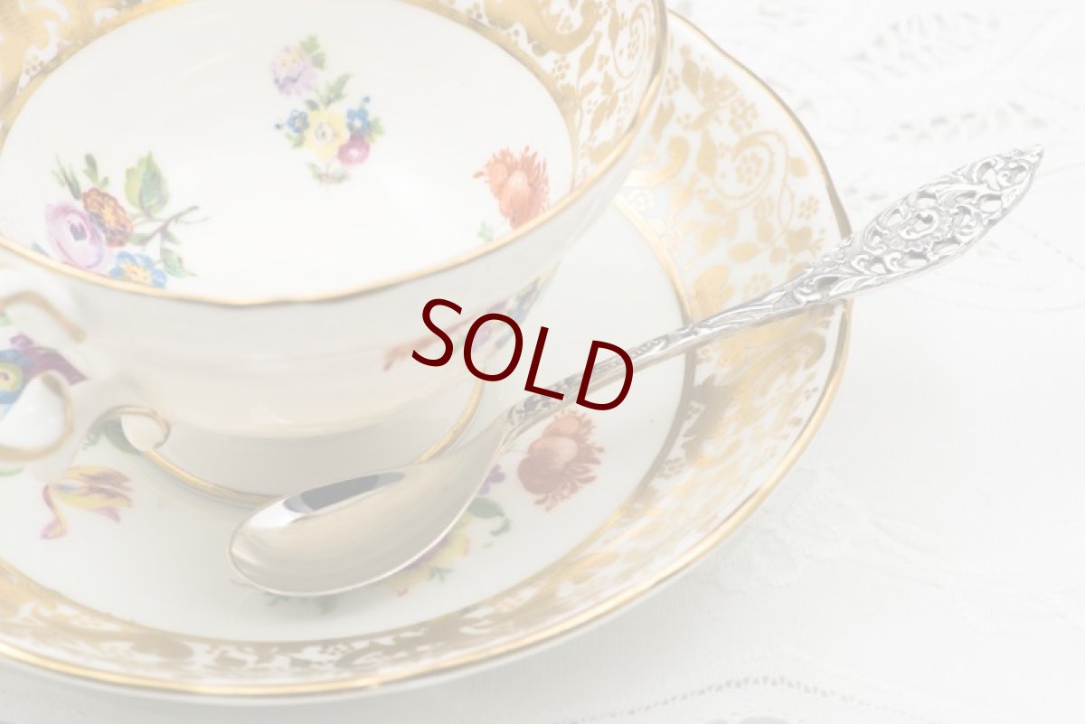 画像7: シルバープレート製　北欧　透かし細工　スプーン　５本セット (7)