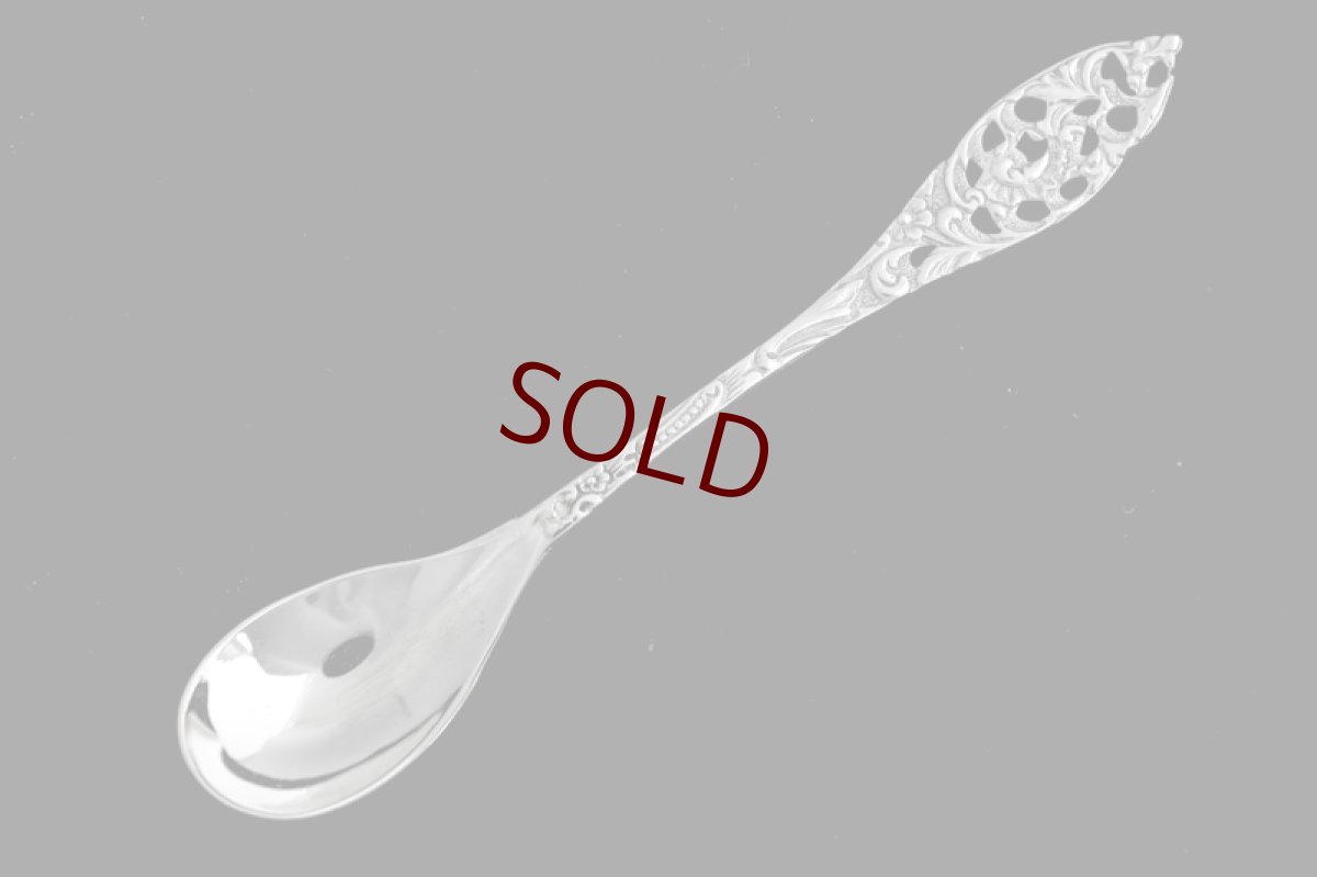 画像3: シルバープレート製　北欧　透かし細工　スプーン　５本セット (3)