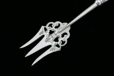 画像12: 純銀製（925）　白蝶貝ハンドル　ジャムスプーン、バターナイフ、トーストフォークセット (12)