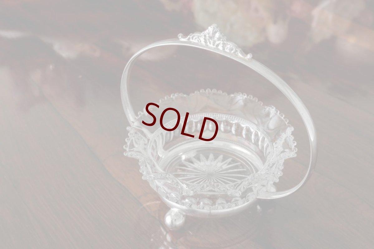 画像2: シルバープレート製 1930年前後 フリルの縁飾りが素敵な ジャムディッシュ (2)