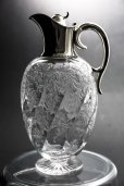 画像3: 純銀製（925）1896年　特級　ウェッブスタイル　特級　　インタリオ　エングレービング　クリスタルグラス　クラレットジャグ  (3)