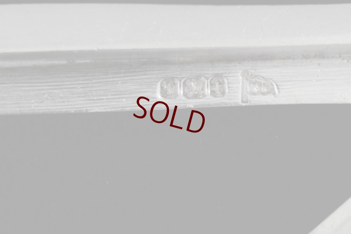 画像9: 純銀製（925）　1898年Walker & Hall ロココ装飾が見事なグレープシザース (9)