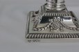 画像4: 純銀製（925）　1904年　美装飾　リボンのガーランド　キャンドルスタンド　銀燭台　ペアセット (4)